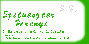 szilveszter herenyi business card